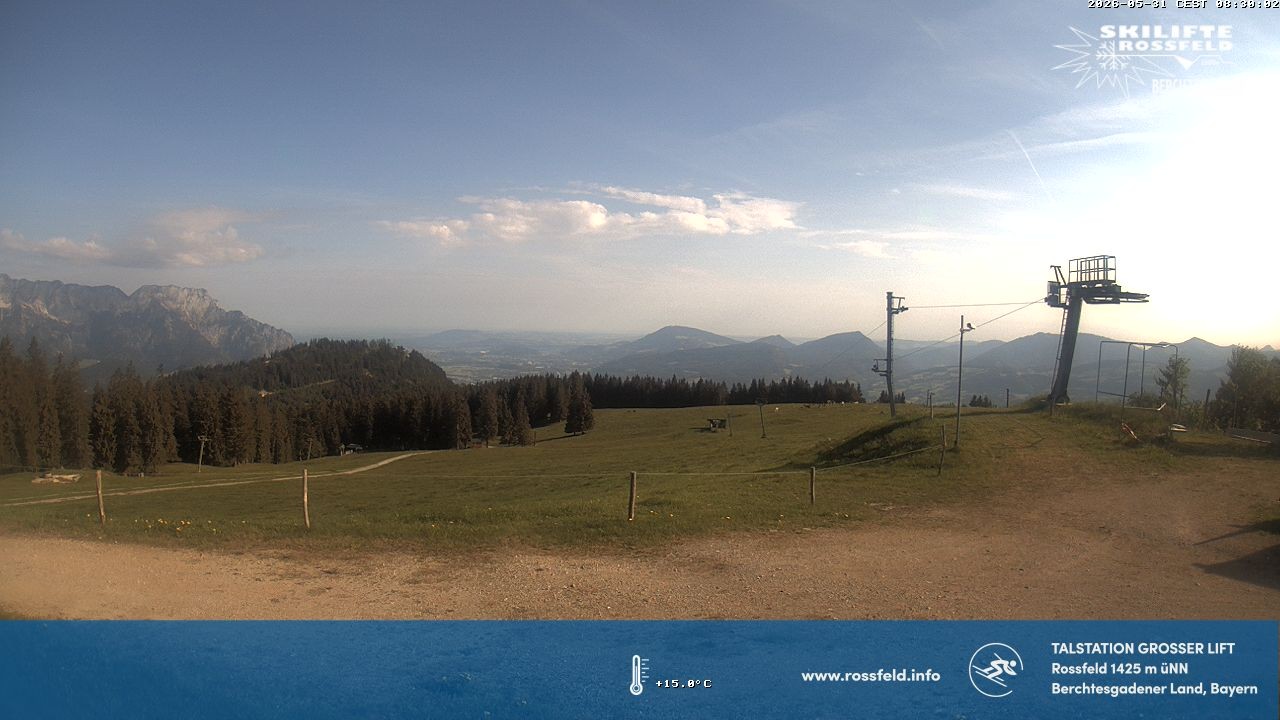 Archived image Webcam Rossfeld ski resort: Großer lift T-Bar