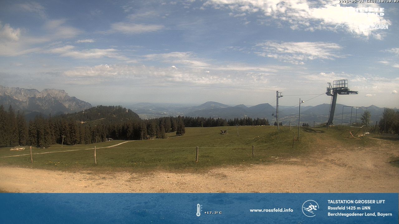 Archived image Webcam Rossfeld ski resort: Großer lift T-Bar
