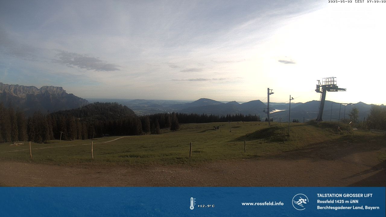 Archiv Foto Webcam Skigebiet Rossfeld: Großer Lift