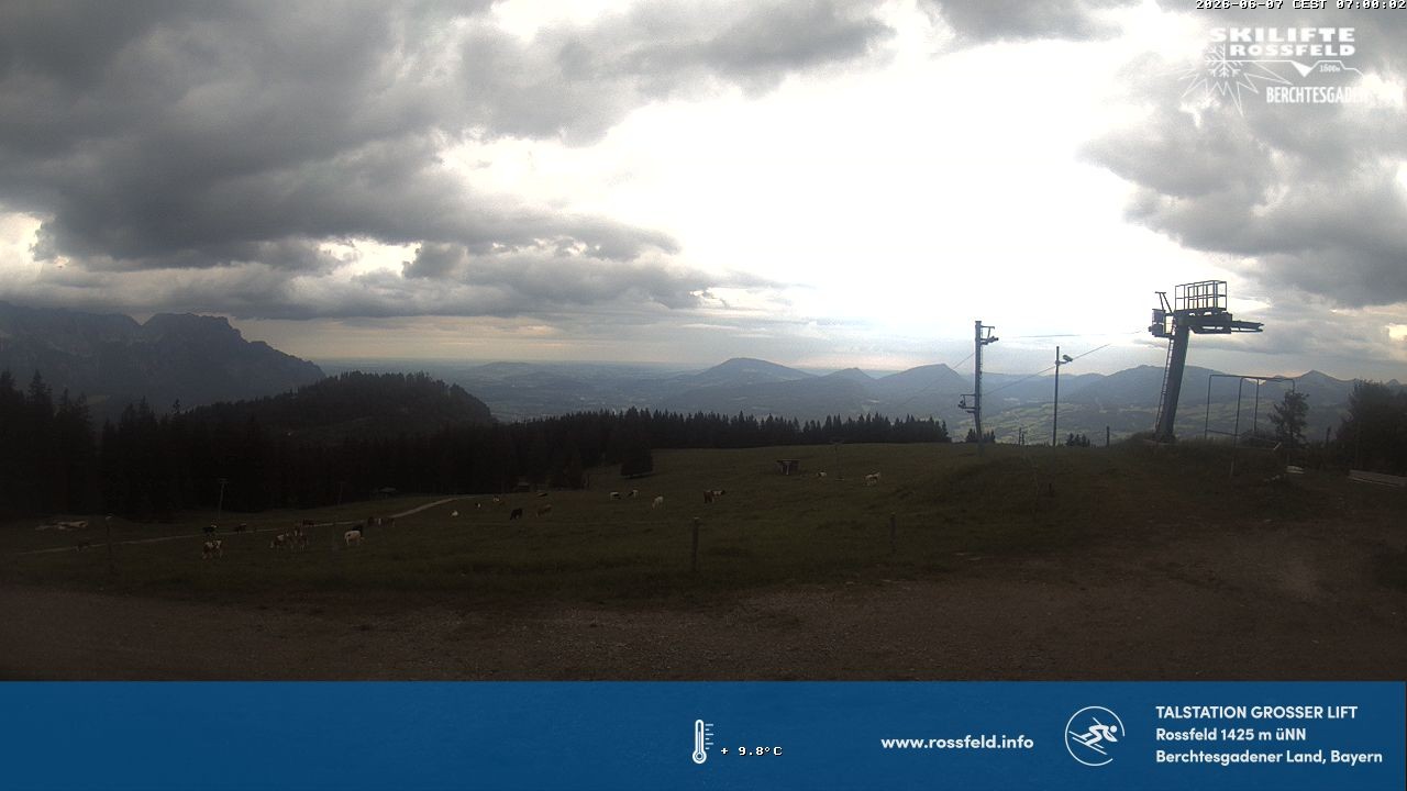 Archiv Foto Webcam Skigebiet Rossfeld: Großer Lift