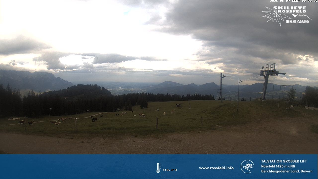 Archiv Foto Webcam Skigebiet Rossfeld: Großer Lift