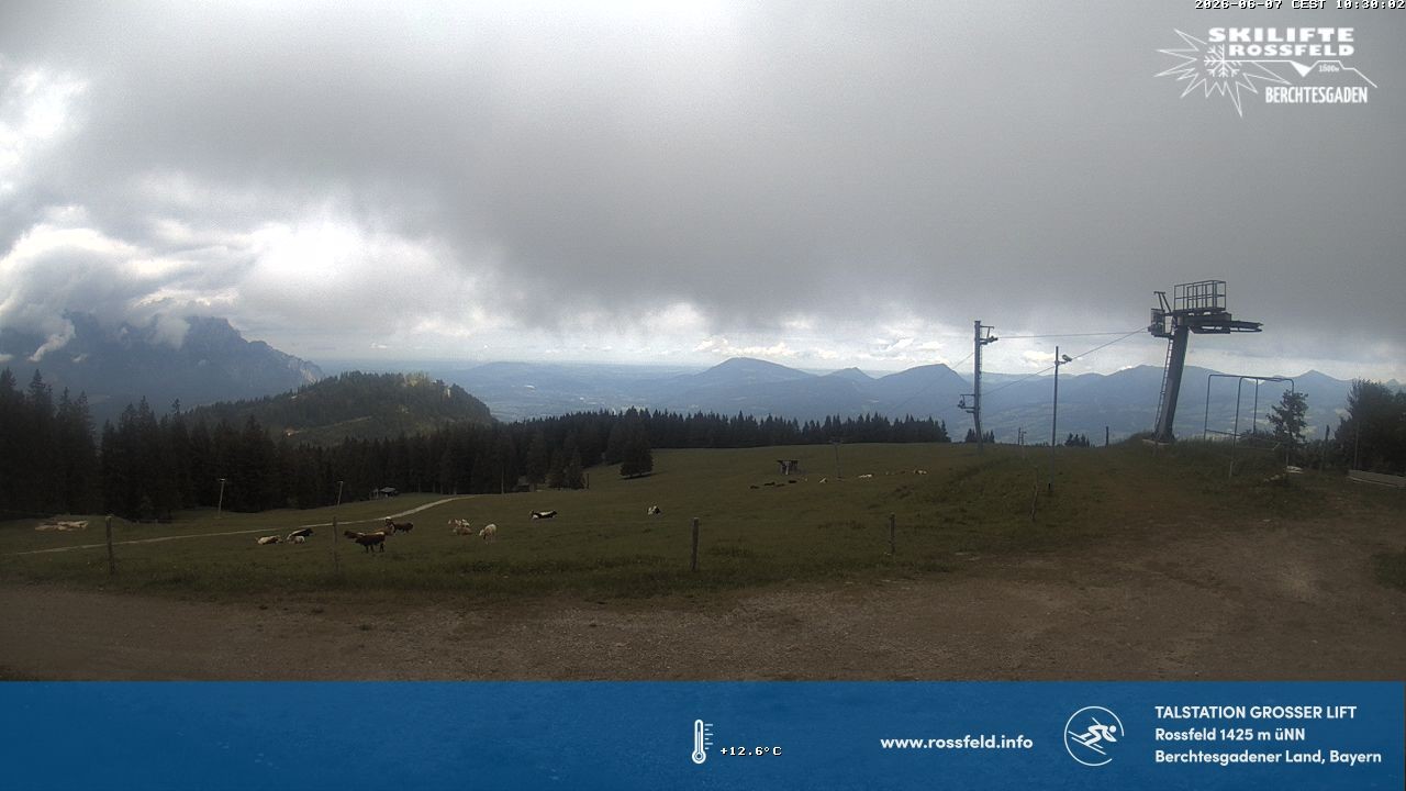 Archiv Foto Webcam Skigebiet Rossfeld: Großer Lift