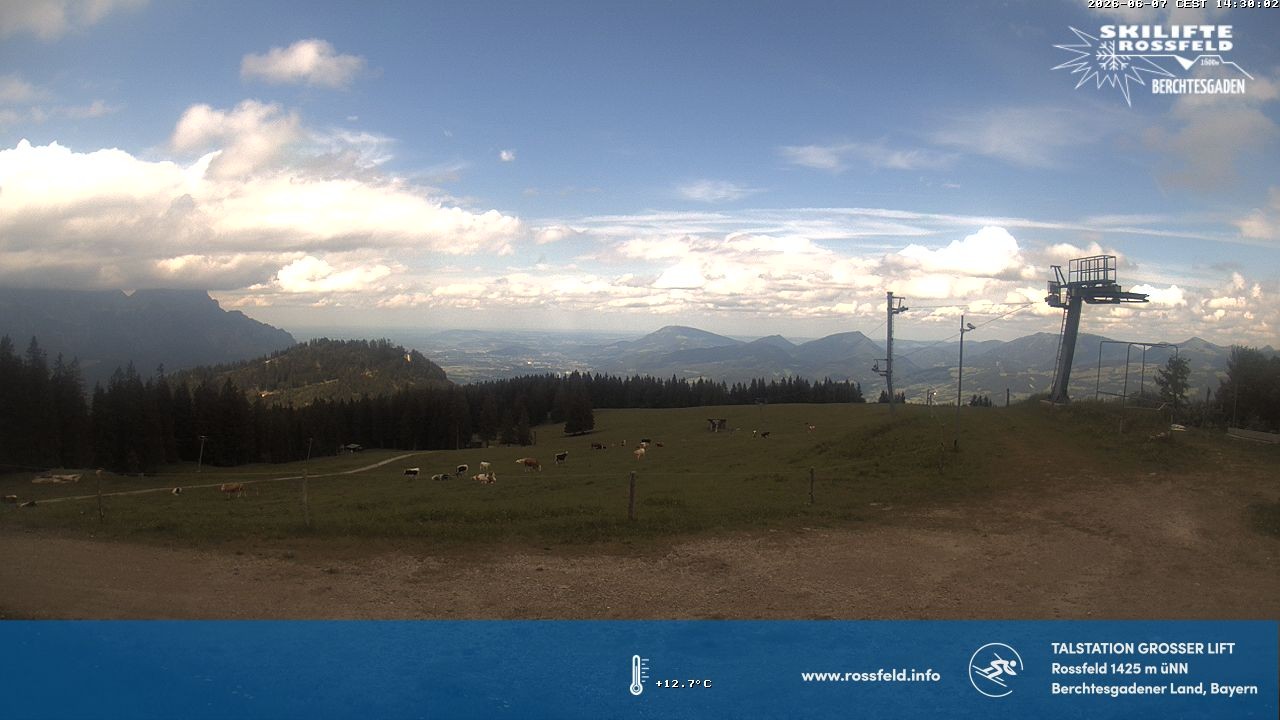 Archiv Foto Webcam Skigebiet Rossfeld: Großer Lift