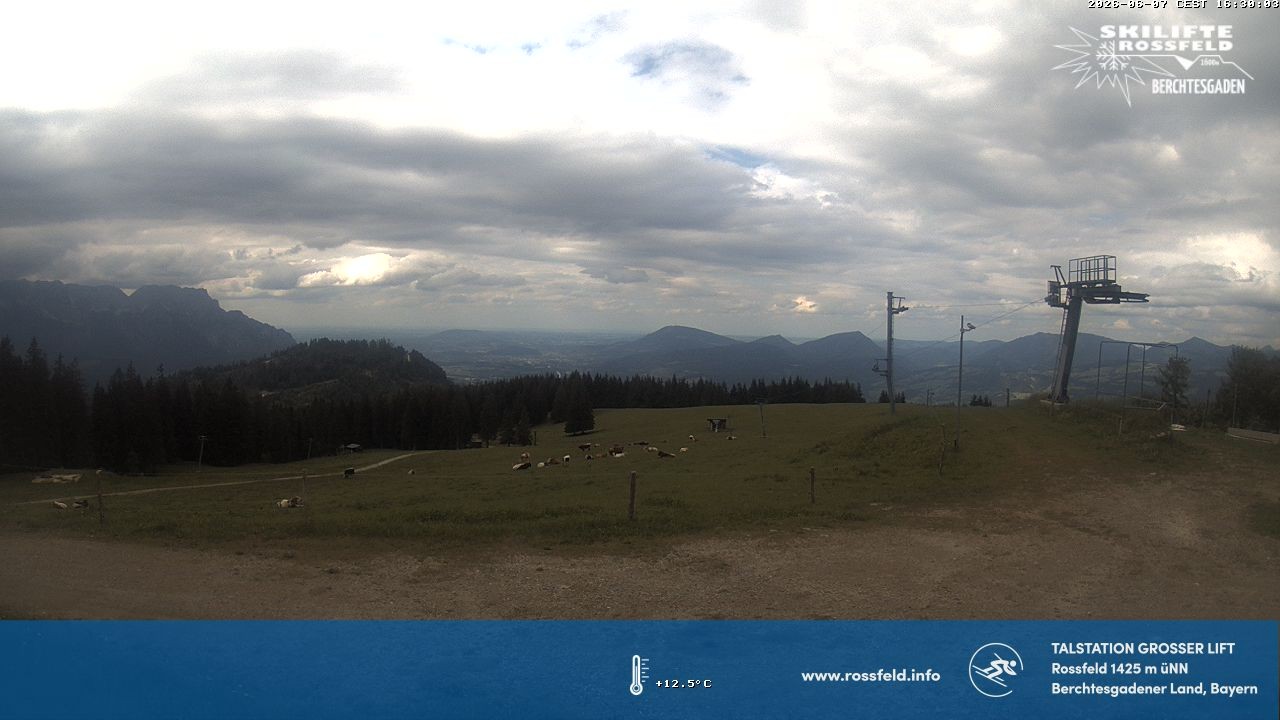 Archiv Foto Webcam Skigebiet Rossfeld: Großer Lift