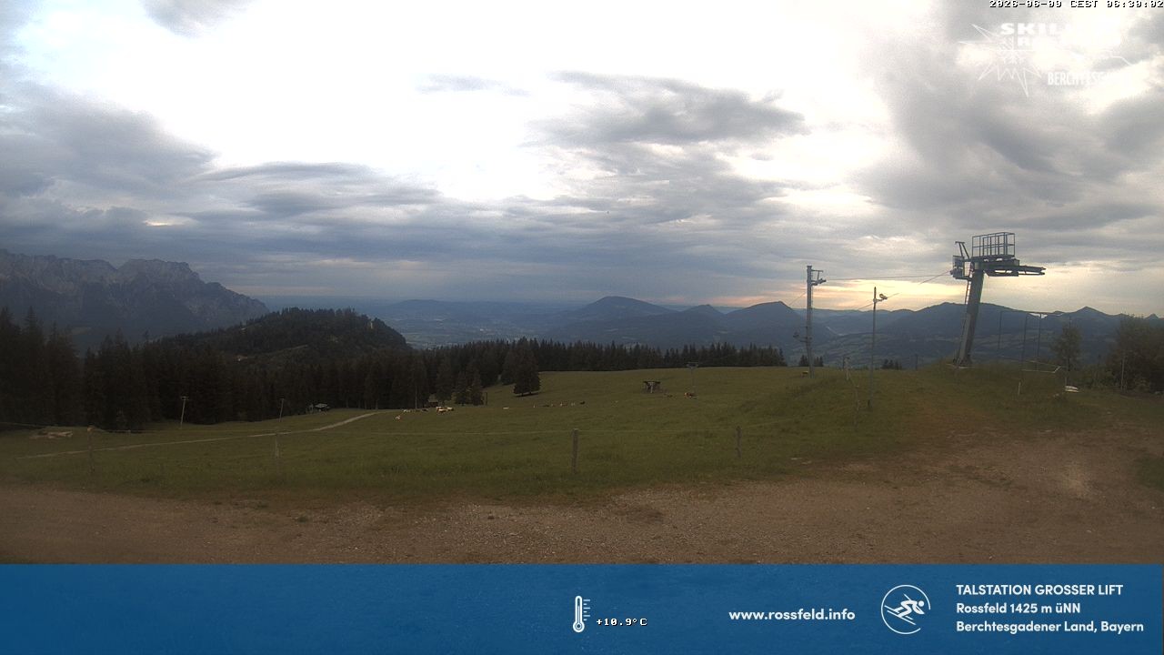 Archiv Foto Webcam Skigebiet Rossfeld: Großer Lift