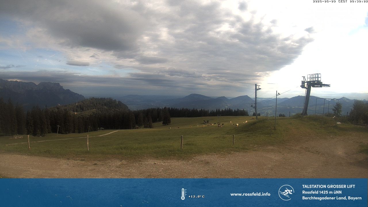 Archiv Foto Webcam Skigebiet Rossfeld: Großer Lift