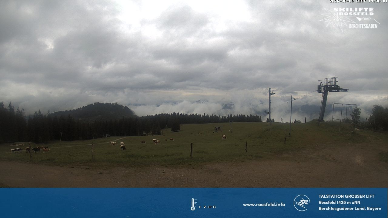 Archiv Foto Webcam Skigebiet Rossfeld: Großer Lift