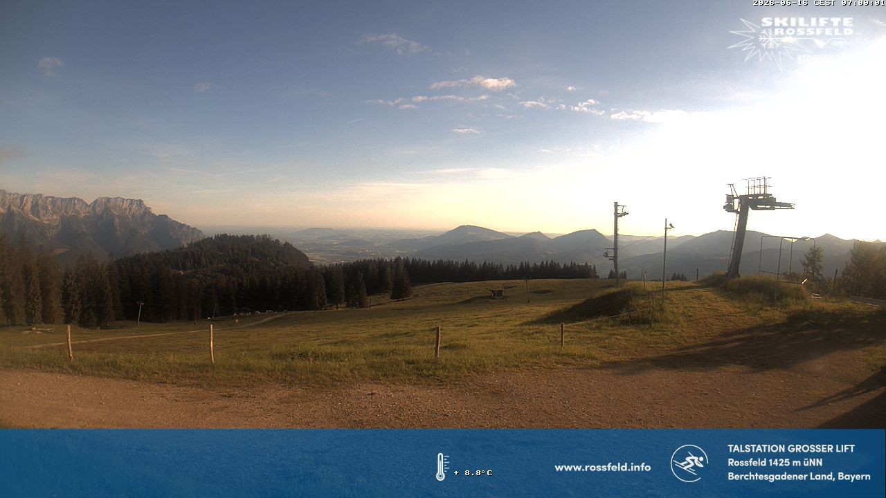 Archiv Foto Webcam Skigebiet Rossfeld: Großer Lift
