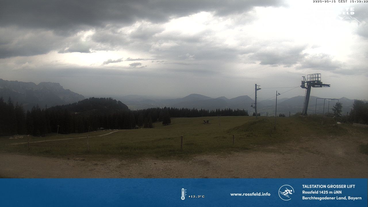 Archiv Foto Webcam Skigebiet Rossfeld: Großer Lift