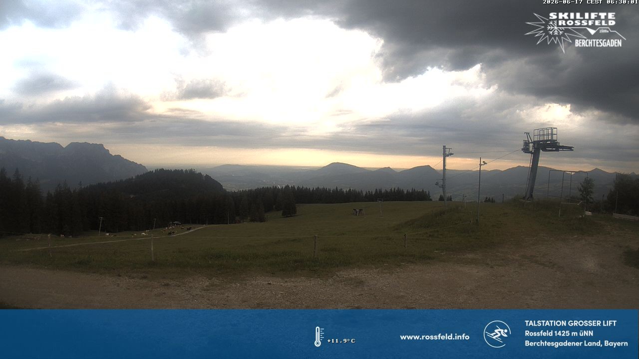 Archiv Foto Webcam Skigebiet Rossfeld: Großer Lift