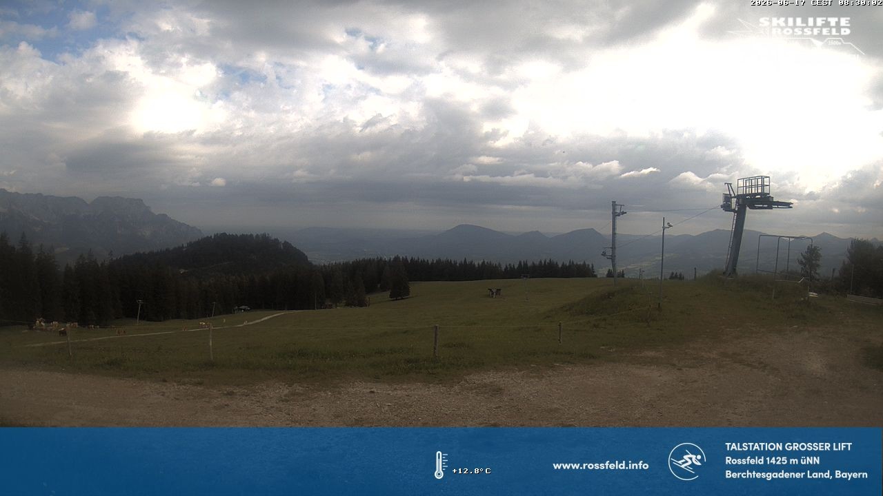 Archiv Foto Webcam Skigebiet Rossfeld: Großer Lift