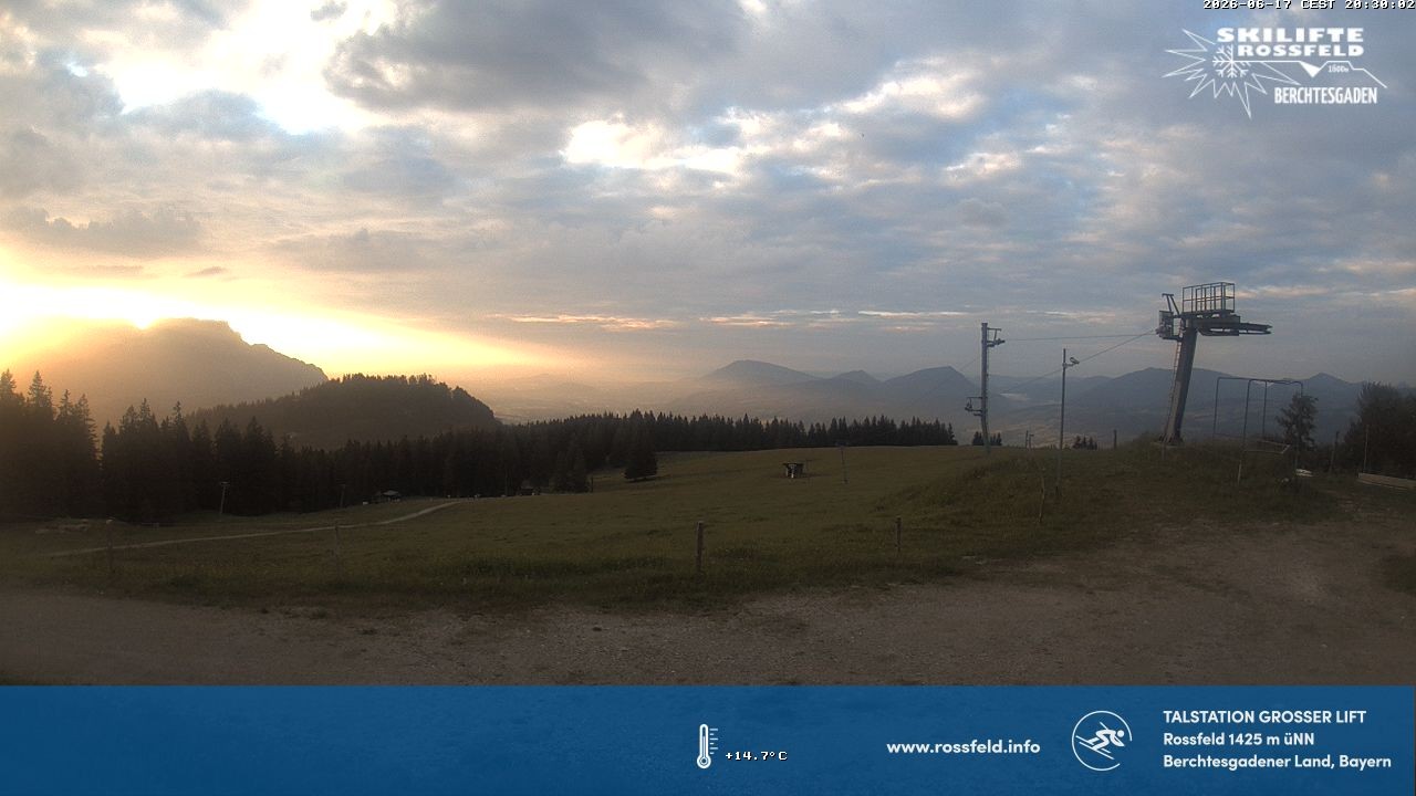 Archiv Foto Webcam Skigebiet Rossfeld: Großer Lift