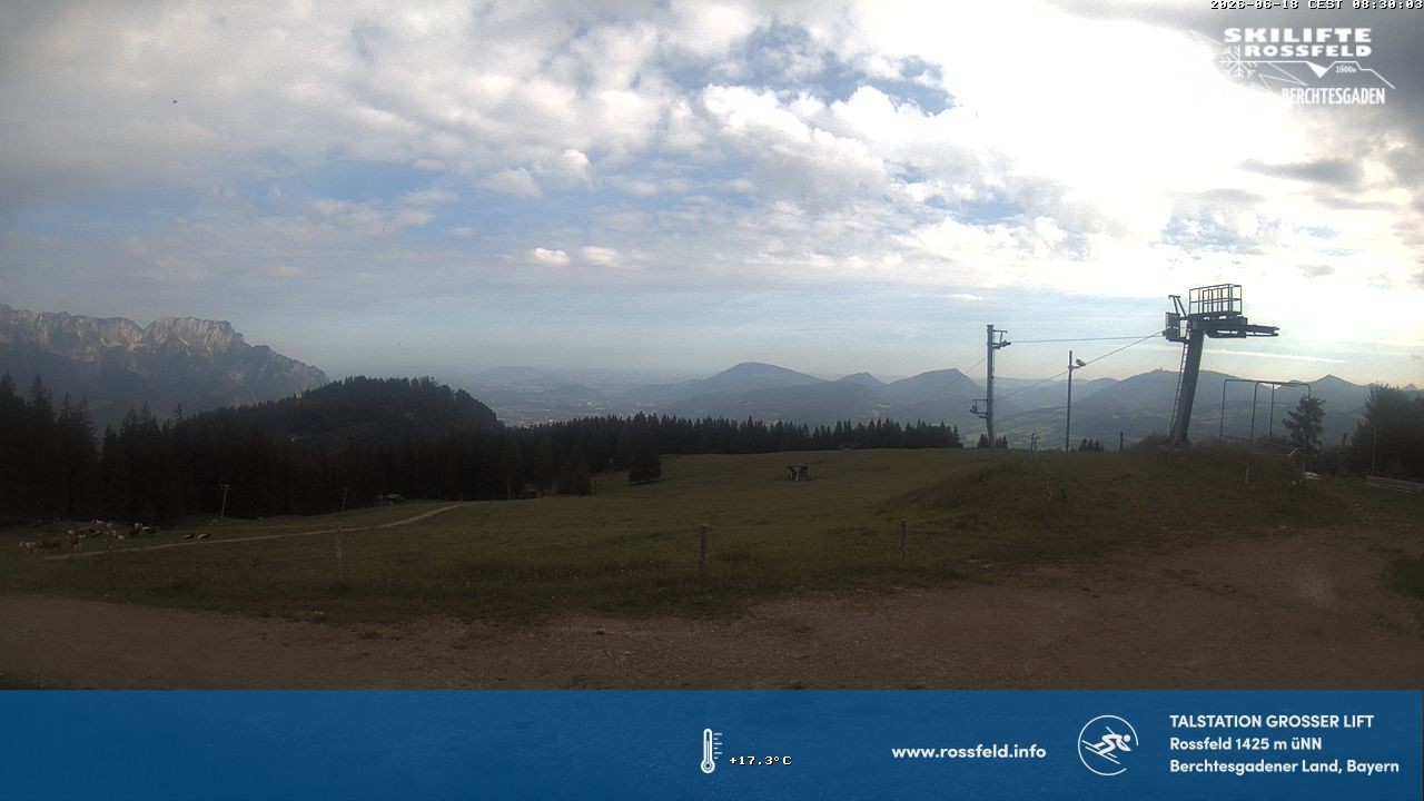 Archiv Foto Webcam Skigebiet Rossfeld: Großer Lift