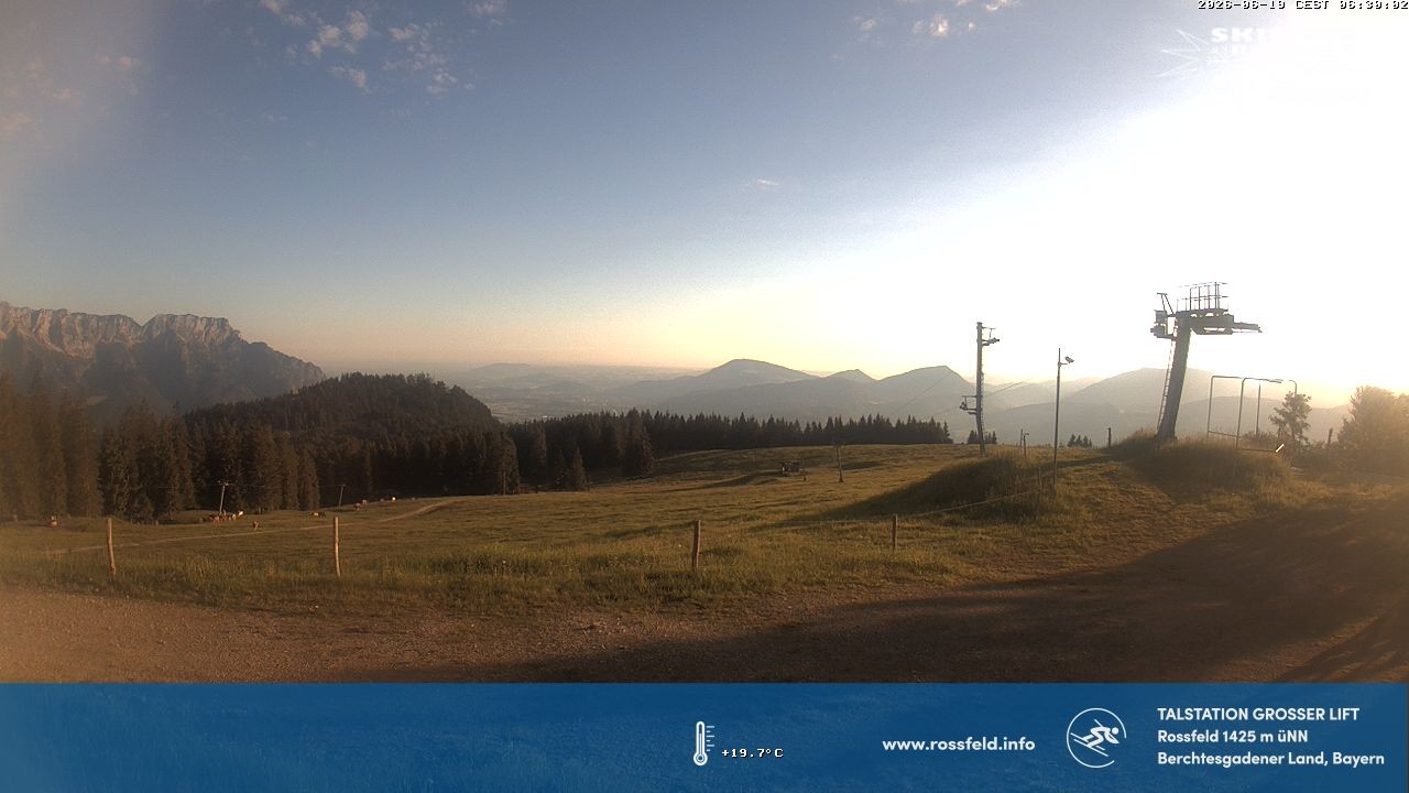 Archiv Foto Webcam Skigebiet Rossfeld: Großer Lift