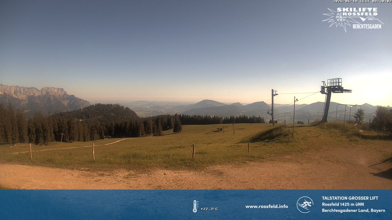 Archived image Webcam Rossfeld ski resort: Großer lift T-Bar