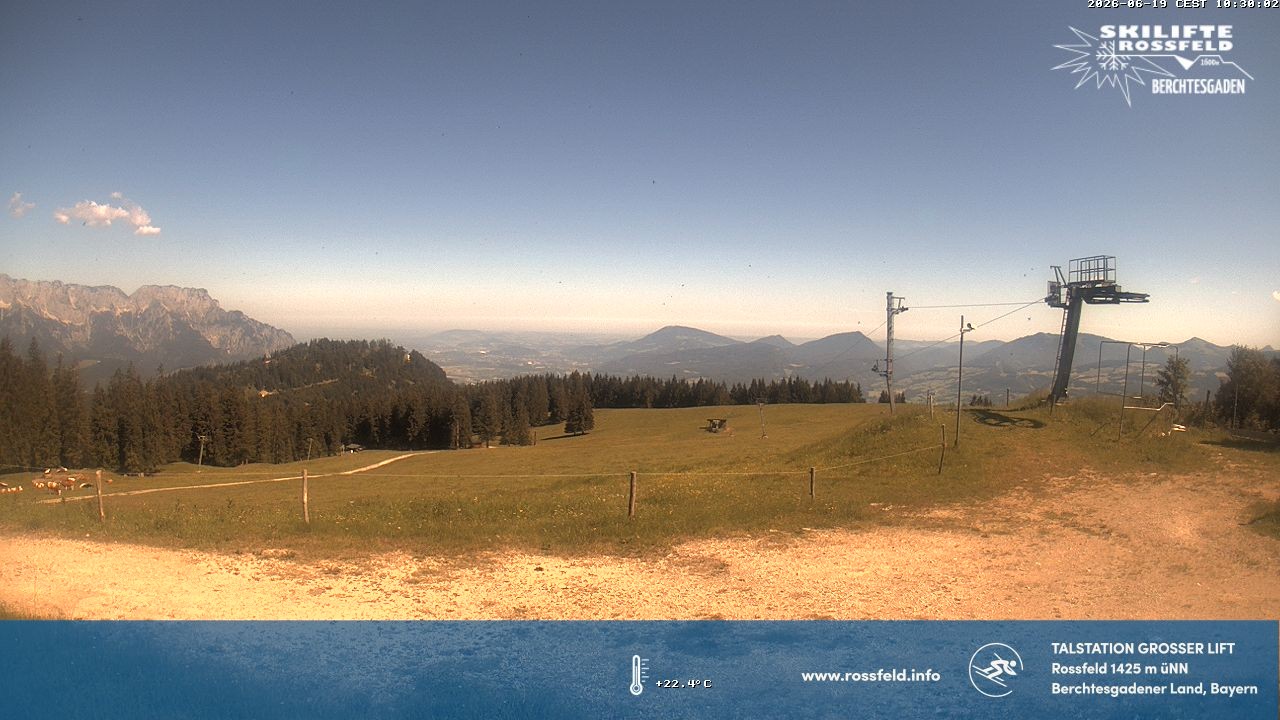 Archiv Foto Webcam Skigebiet Rossfeld: Großer Lift