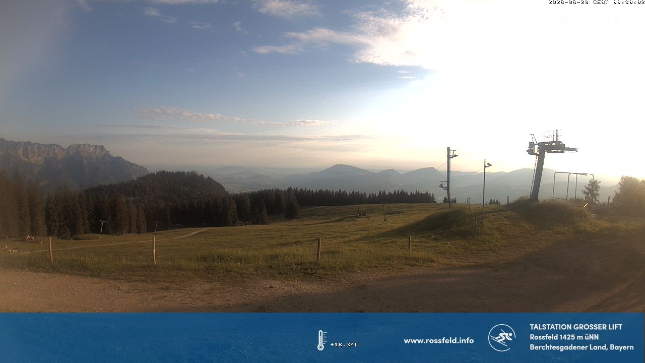 Archiv Foto Webcam Skigebiet Rossfeld: Großer Lift