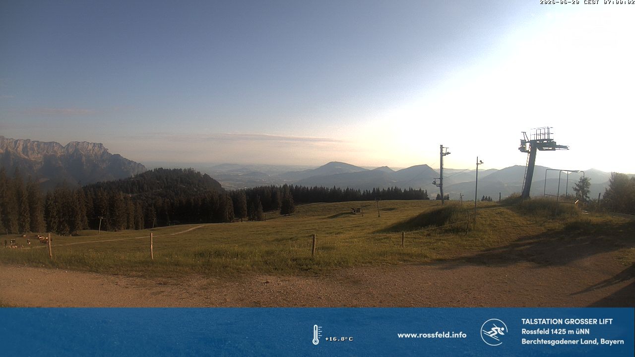 Archiv Foto Webcam Skigebiet Rossfeld: Großer Lift