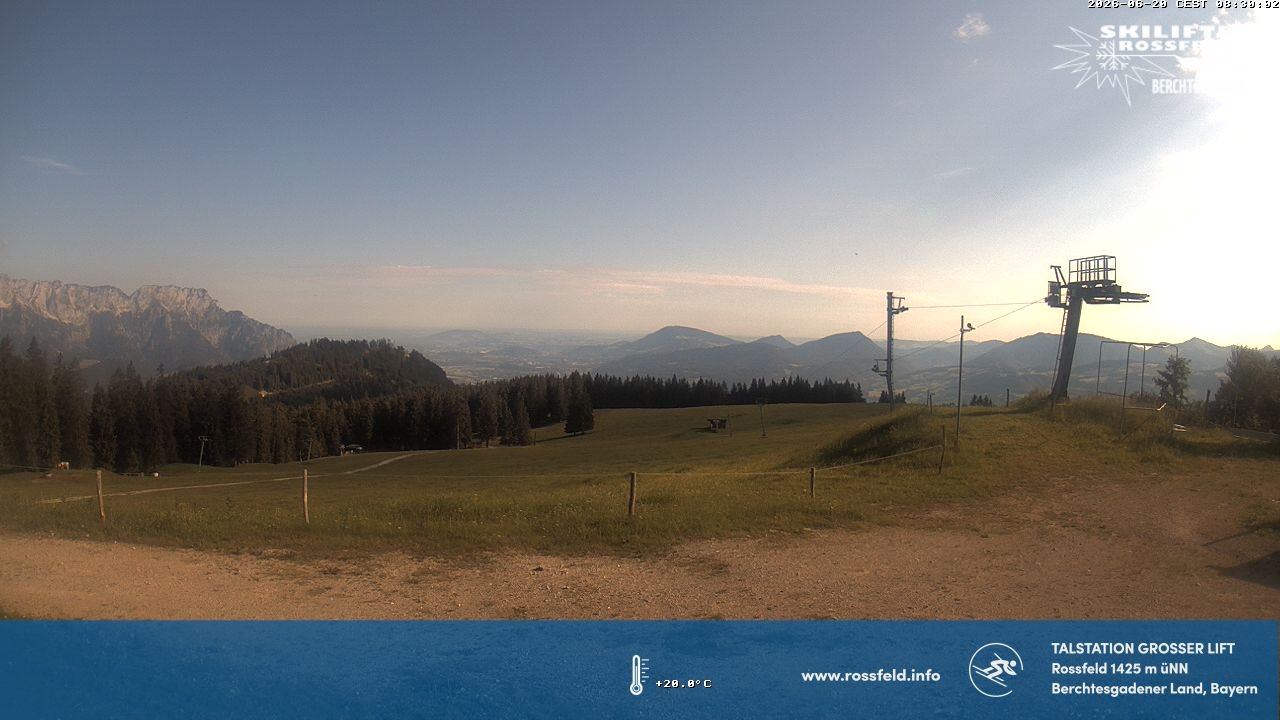 Archived image Webcam Rossfeld ski resort: Großer lift T-Bar