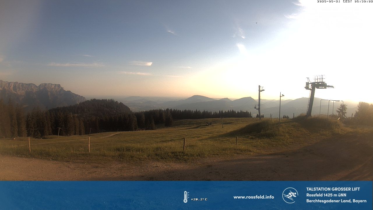 Archiv Foto Webcam Skigebiet Rossfeld: Großer Lift