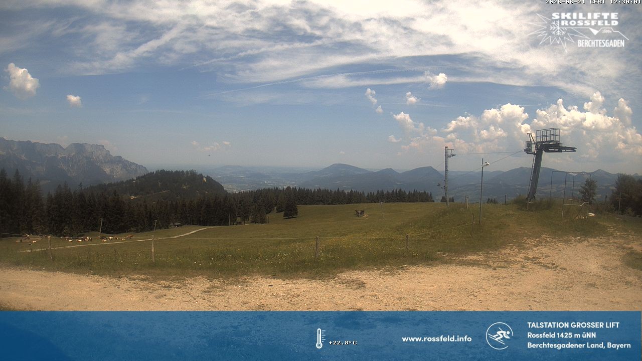 Archiv Foto Webcam Skigebiet Rossfeld: Großer Lift