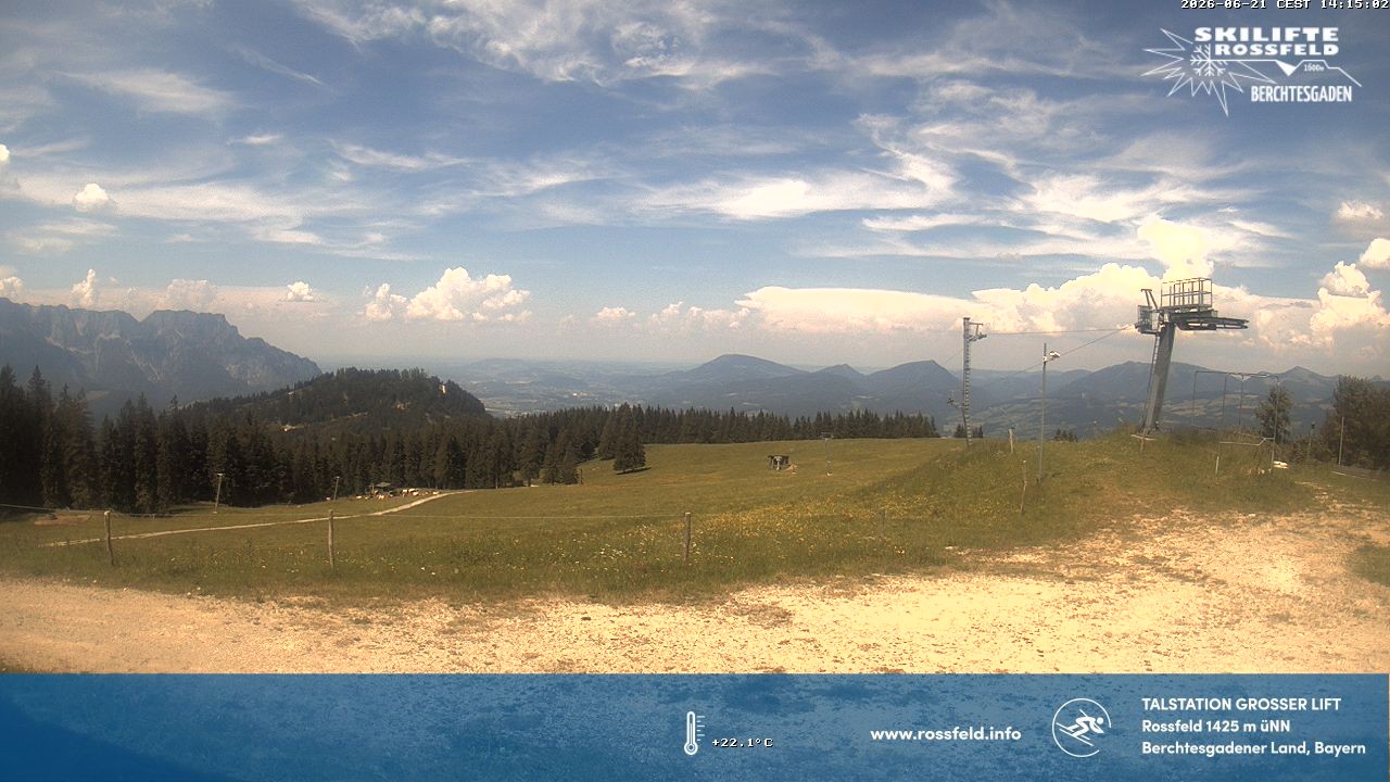 Archiv Foto Webcam Skigebiet Rossfeld: Großer Lift