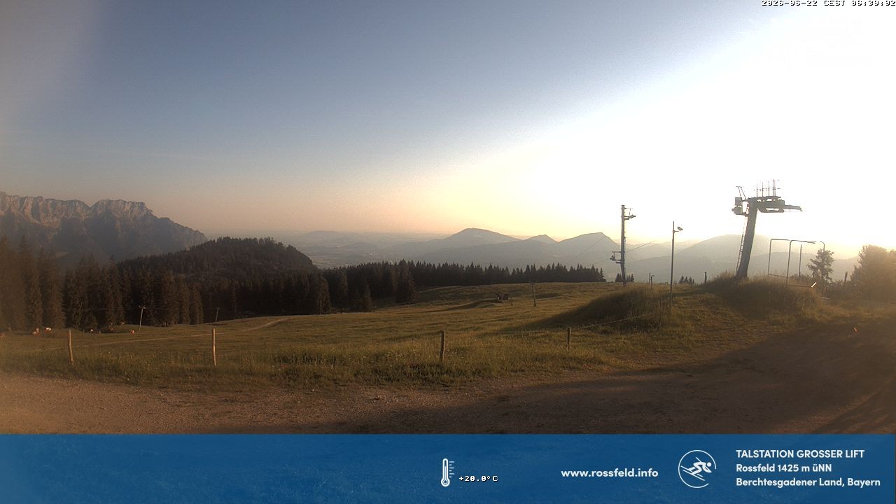 Archived image Webcam Rossfeld ski resort: Großer lift T-Bar