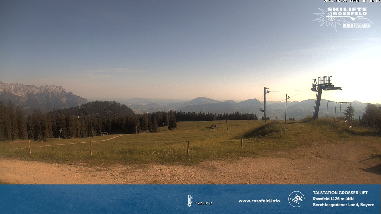 Archived image Webcam Rossfeld ski resort: Großer lift T-Bar