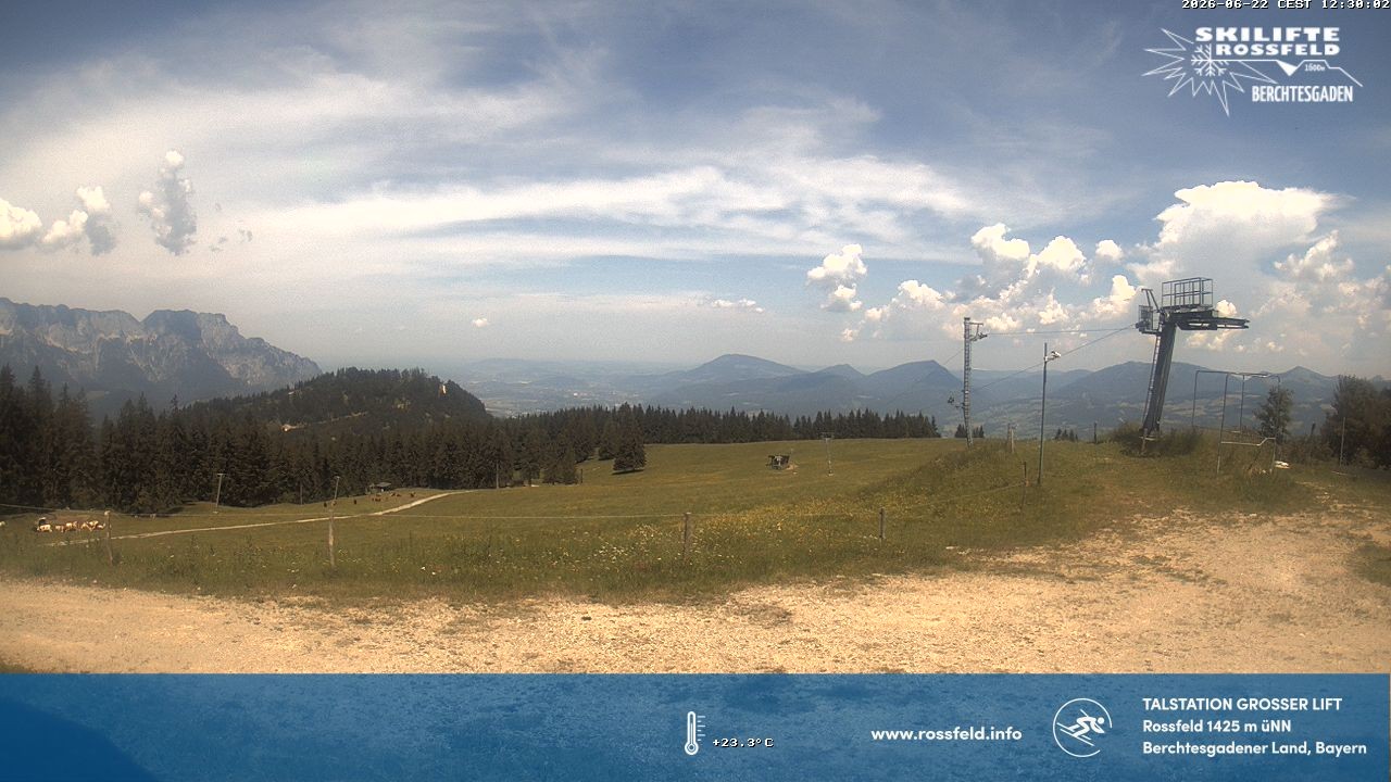 Archiv Foto Webcam Skigebiet Rossfeld: Großer Lift