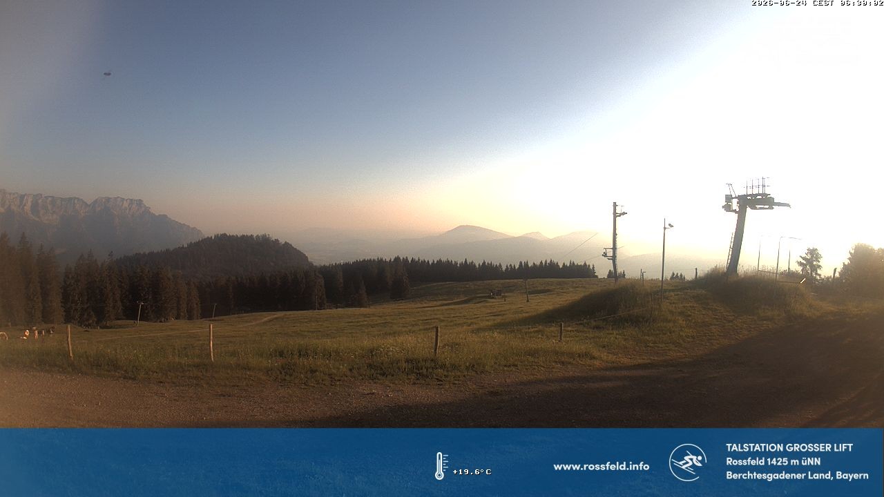 Archived image Webcam Rossfeld ski resort: Großer lift T-Bar