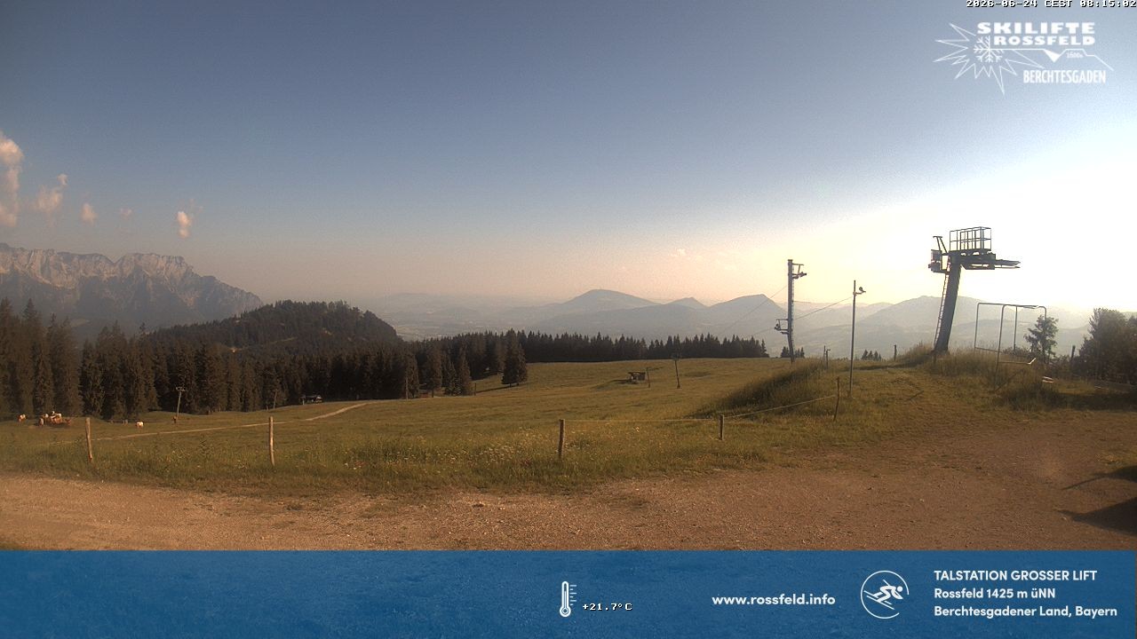 Archived image Webcam Rossfeld ski resort: Großer lift T-Bar