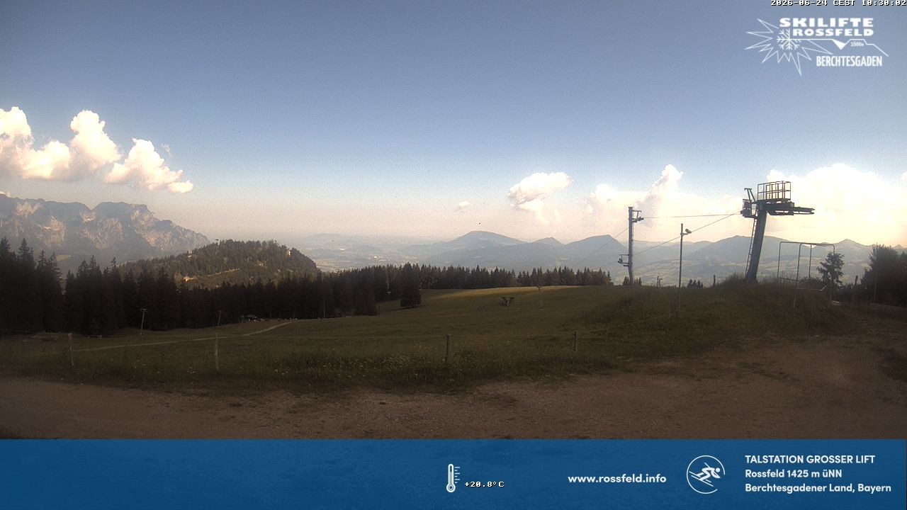 Archived image Webcam Rossfeld ski resort: Großer lift T-Bar