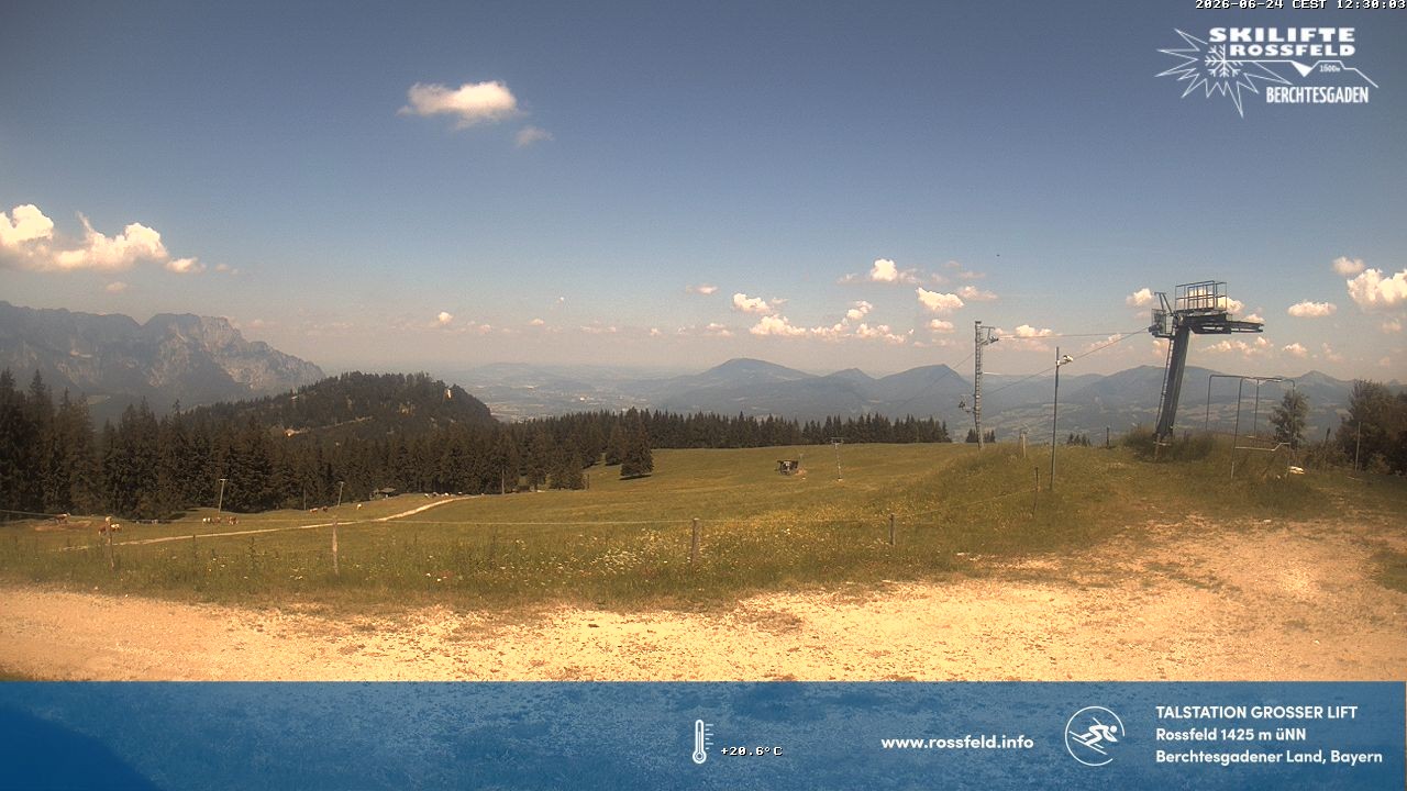 Archived image Webcam Rossfeld ski resort: Großer lift T-Bar