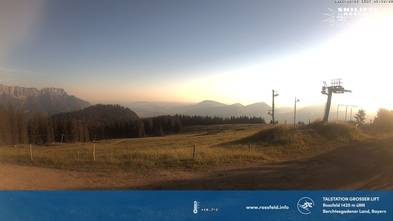Archived image Webcam Rossfeld ski resort: Großer lift T-Bar