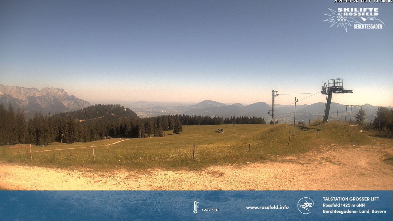 Archived image Webcam Rossfeld ski resort: Großer lift T-Bar