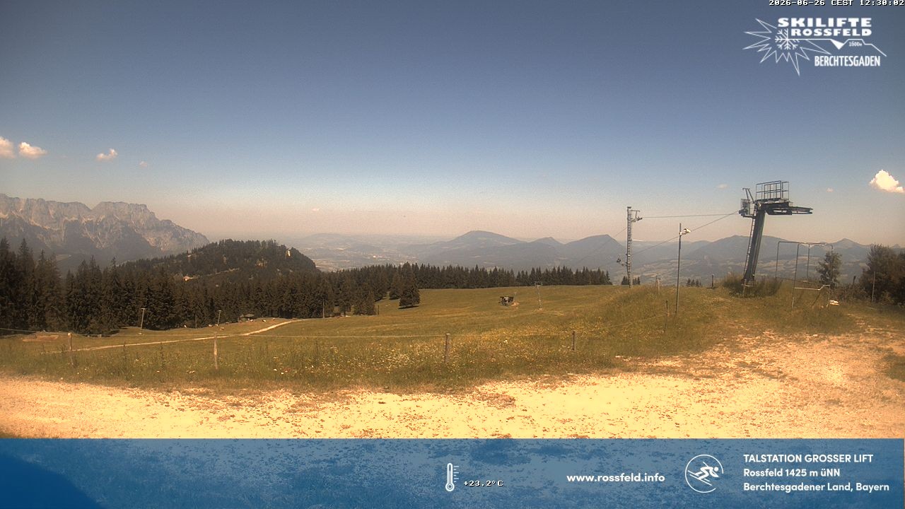 Archived image Webcam Rossfeld ski resort: Großer lift T-Bar