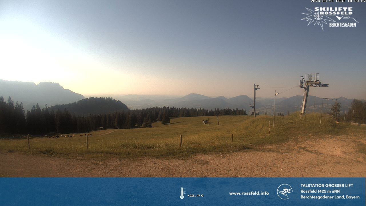 Archived image Webcam Rossfeld ski resort: Großer lift T-Bar