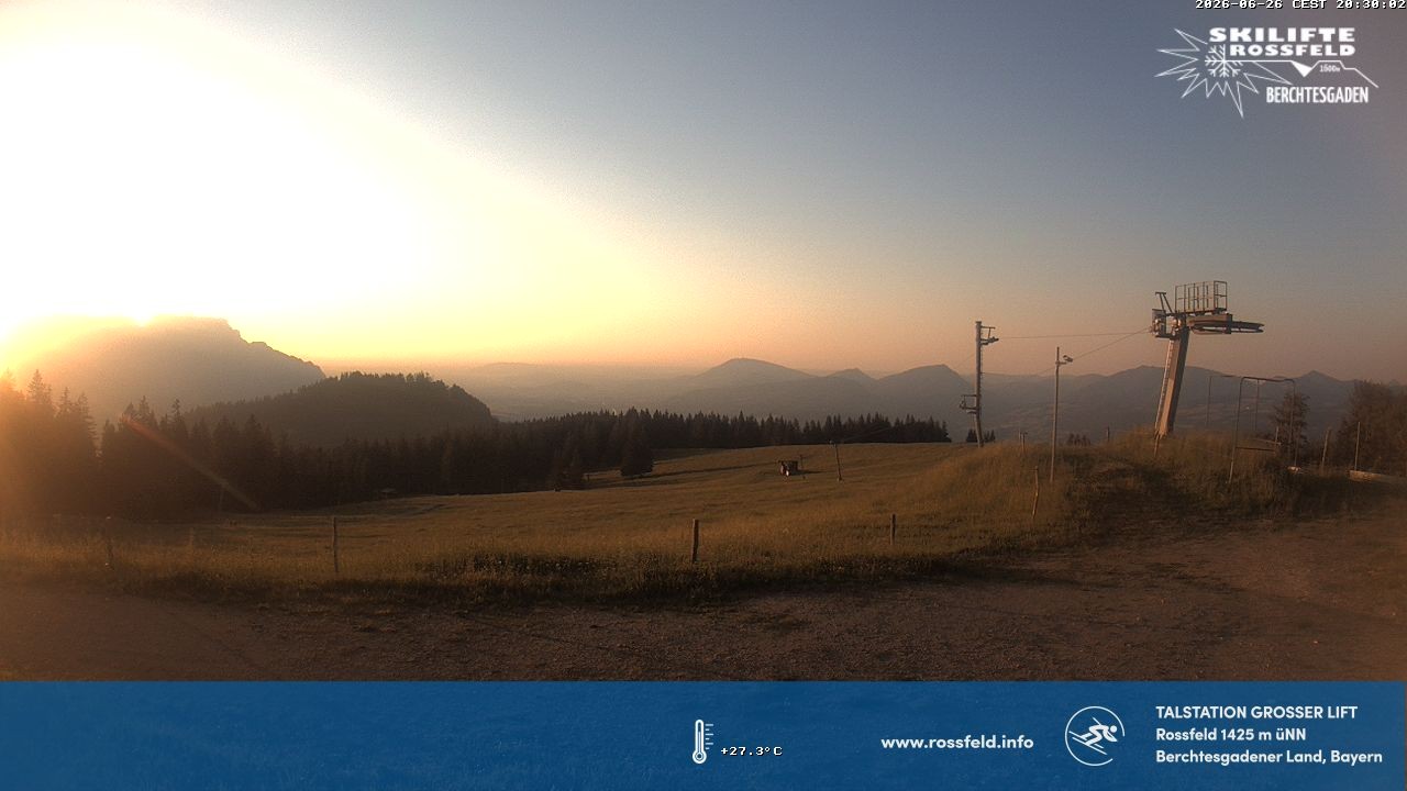 Archived image Webcam Rossfeld ski resort: Großer lift T-Bar