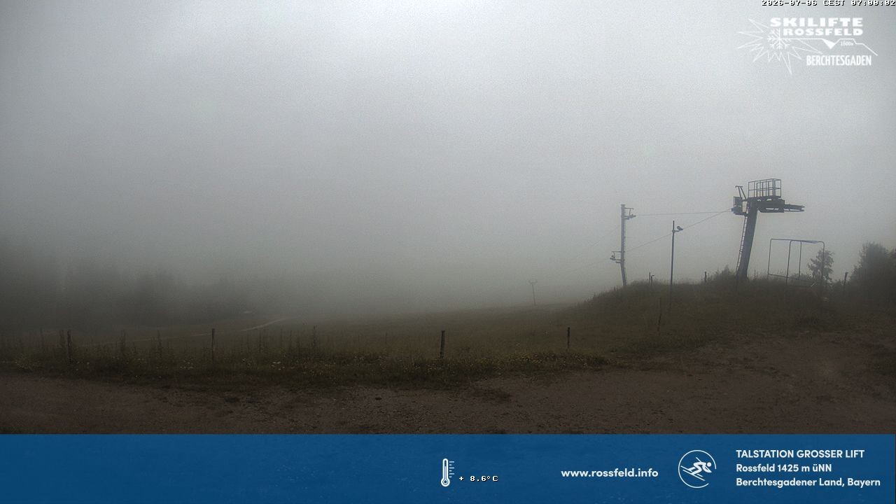 Archiv Foto Webcam Skigebiet Rossfeld: Großer Lift
