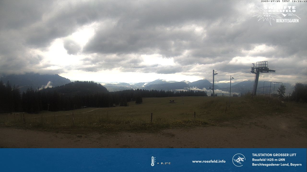 Archiv Foto Webcam Skigebiet Rossfeld: Großer Lift