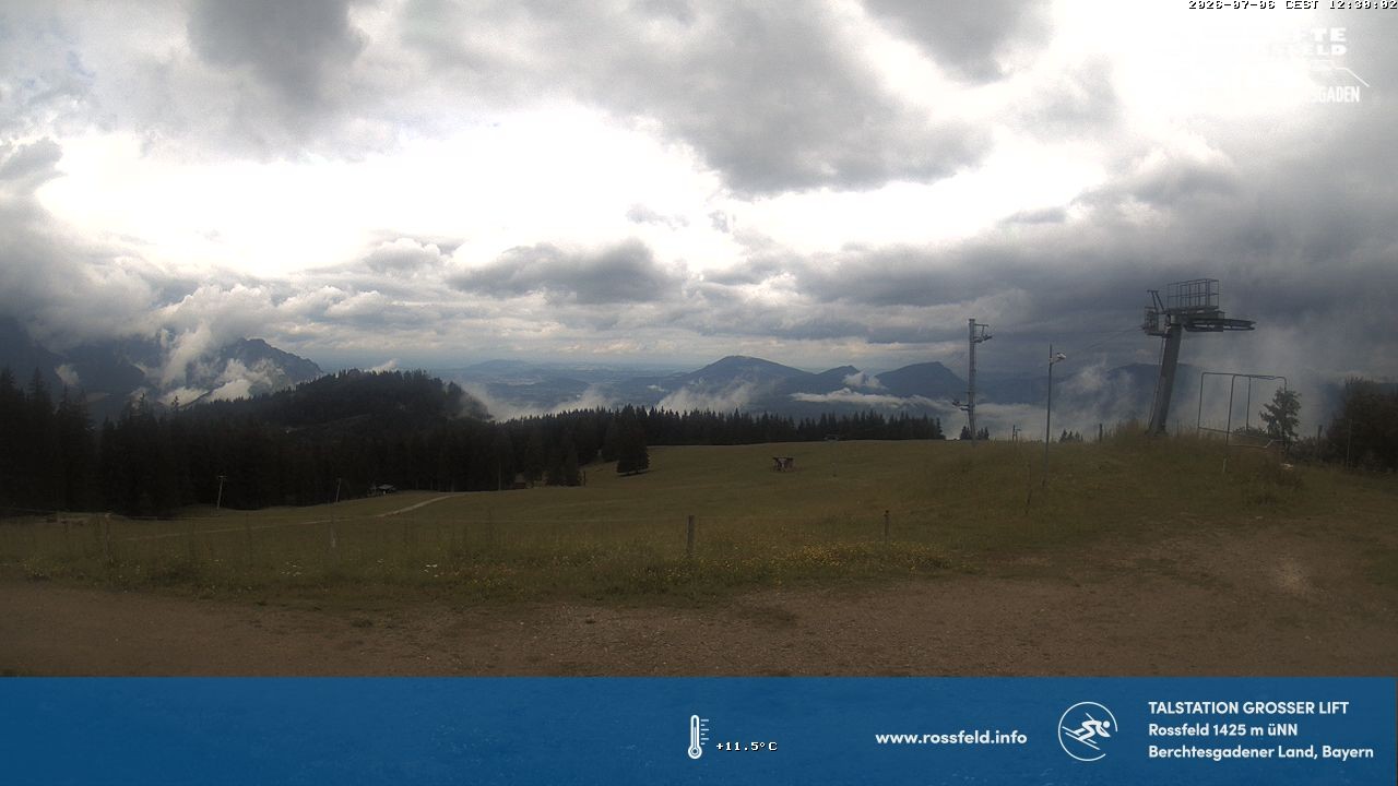 Archiv Foto Webcam Skigebiet Rossfeld: Großer Lift