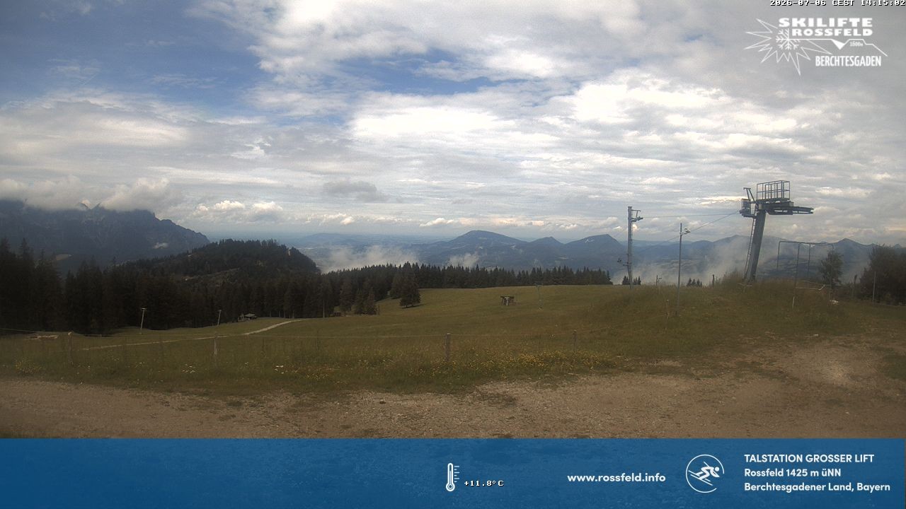 Archiv Foto Webcam Skigebiet Rossfeld: Großer Lift