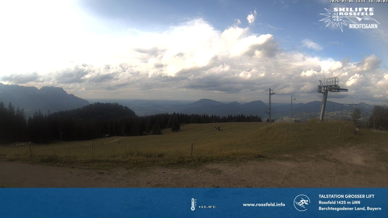 Archiv Foto Webcam Skigebiet Rossfeld: Großer Lift