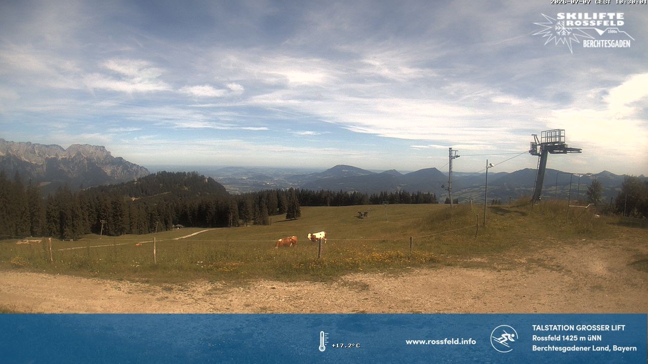Archiv Foto Webcam Skigebiet Rossfeld: Großer Lift