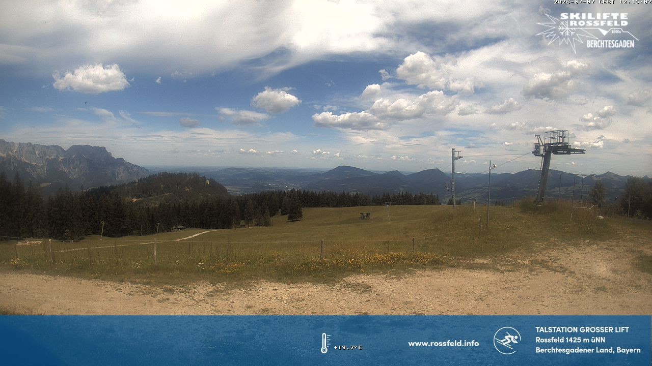 Archiv Foto Webcam Skigebiet Rossfeld: Großer Lift