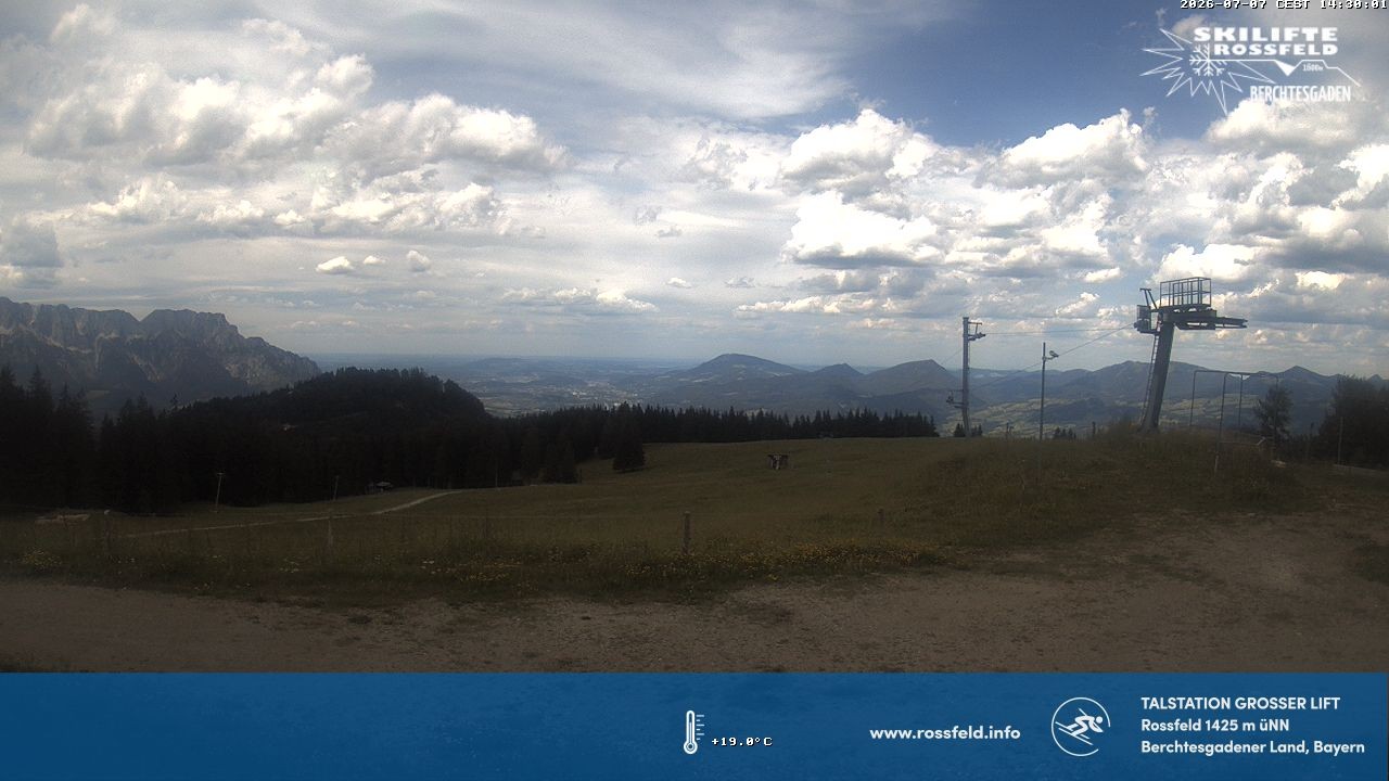 Archiv Foto Webcam Skigebiet Rossfeld: Großer Lift