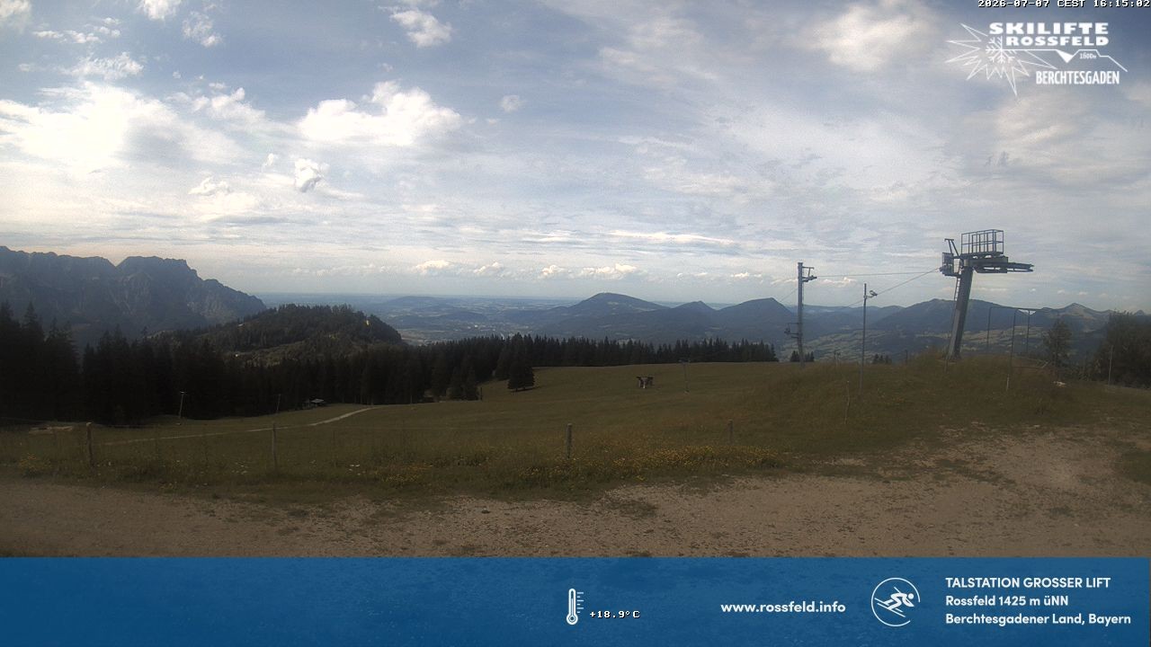 Archiv Foto Webcam Skigebiet Rossfeld: Großer Lift