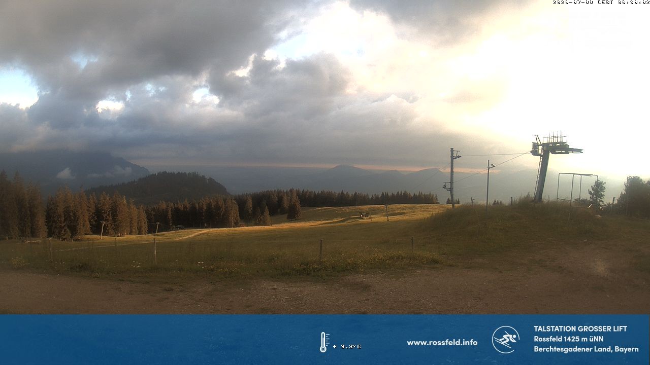 Archiv Foto Webcam Skigebiet Rossfeld: Großer Lift