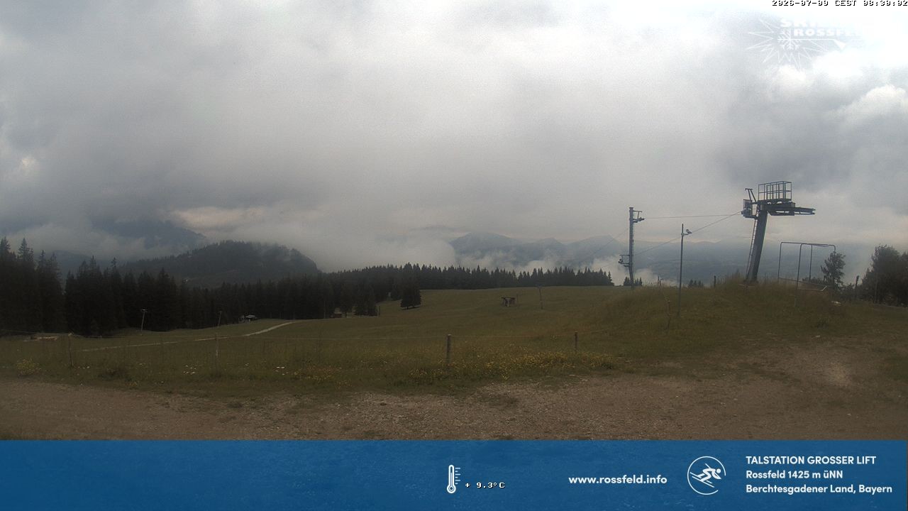 Archiv Foto Webcam Skigebiet Rossfeld: Großer Lift