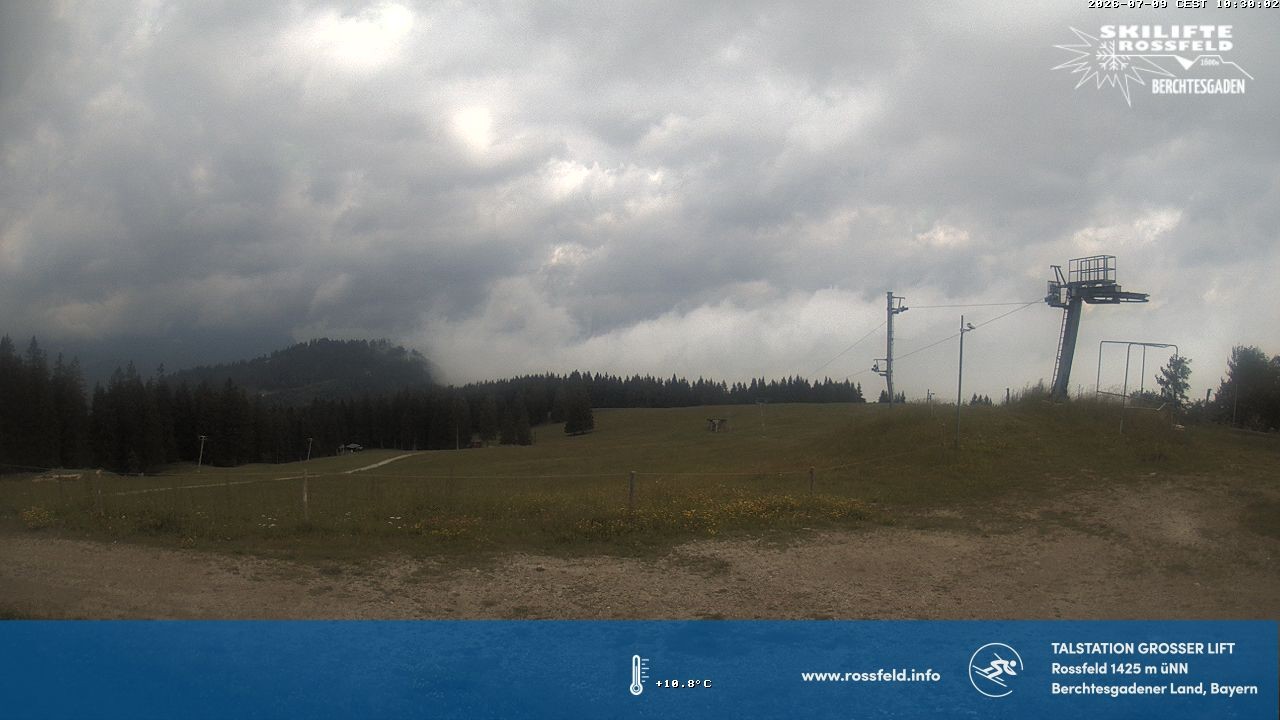 Archiv Foto Webcam Skigebiet Rossfeld: Großer Lift